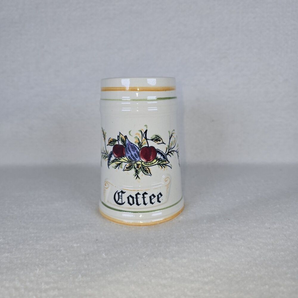 Vintage Coffee Container Canister Italia by Arnart Japan No Lid